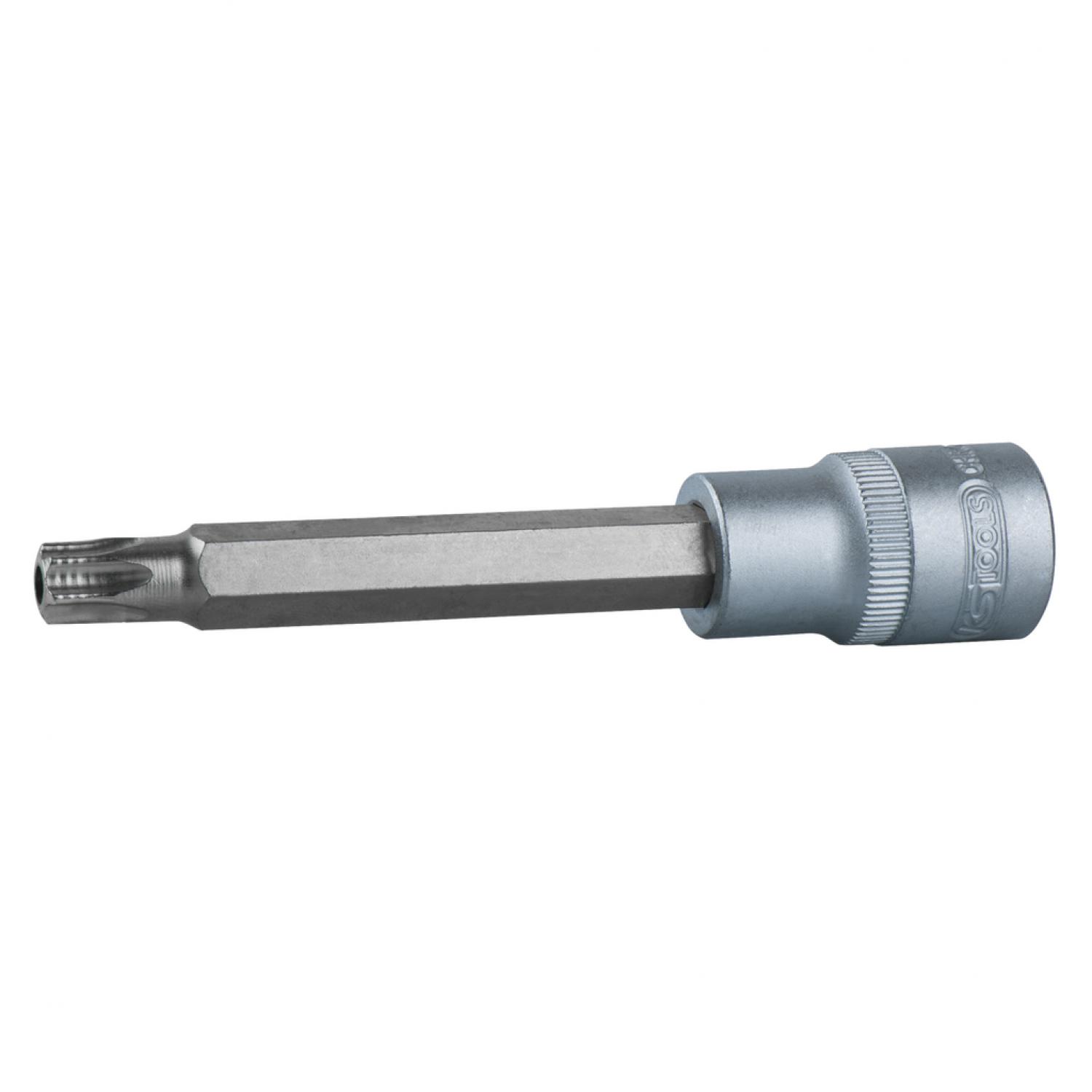 Торцовая головка с профилем Torx 1/2" с битом и торцовым отверстием, длинная, TВ55