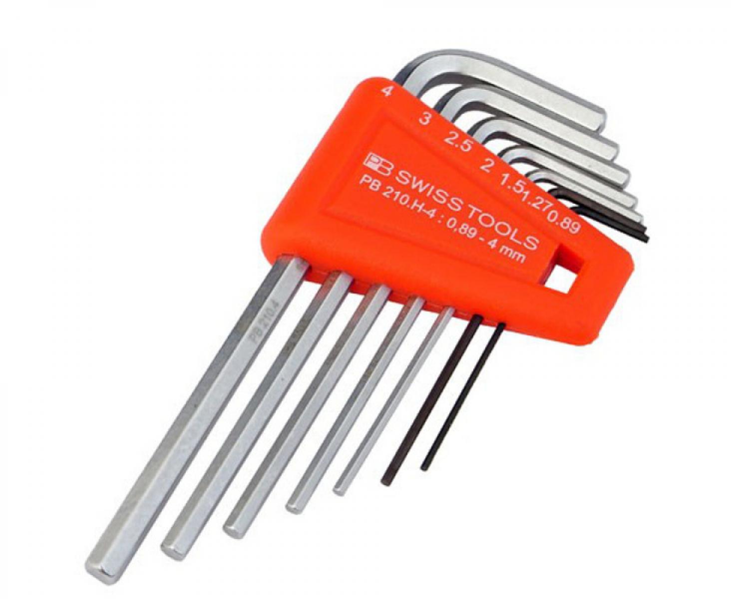 картинка Набор штифтовых шестигранных ключей HEX PB Swiss Tools PB 210.H-4 7 шт. от магазина "Элит-инструмент"