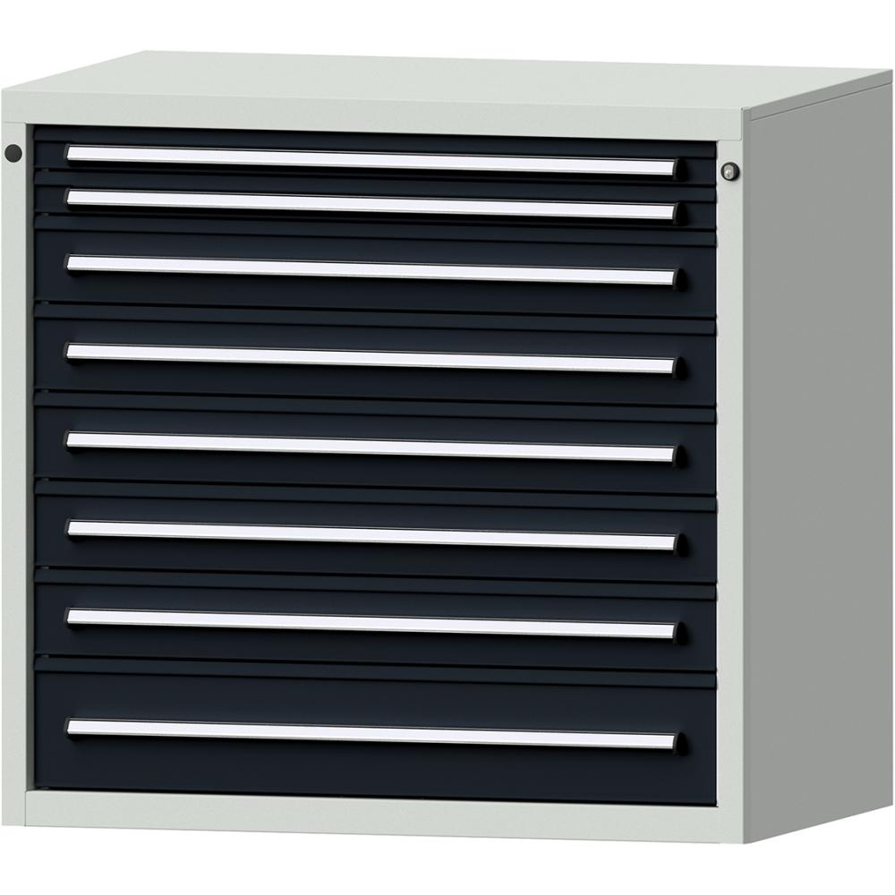 Шкаф формата Ш1060хГ675хВ1000мм RAL7035/7016 8 ящиков 75кг 3196 2874 Fplus