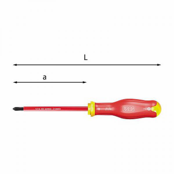 Отвертки для винтов PHILLIPS® - 1000 V D 091 PH U00910027D
