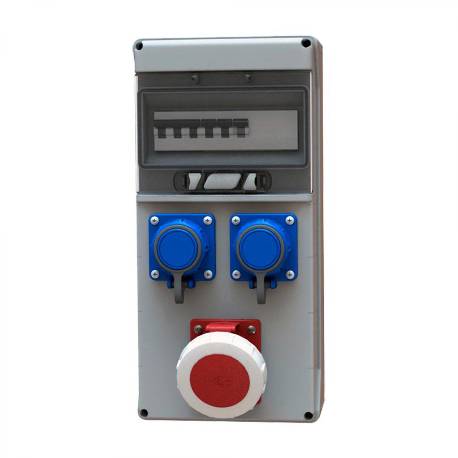 картинка Распределительный щит с розетками и автоматами - от магазина "Элит-инструмент"