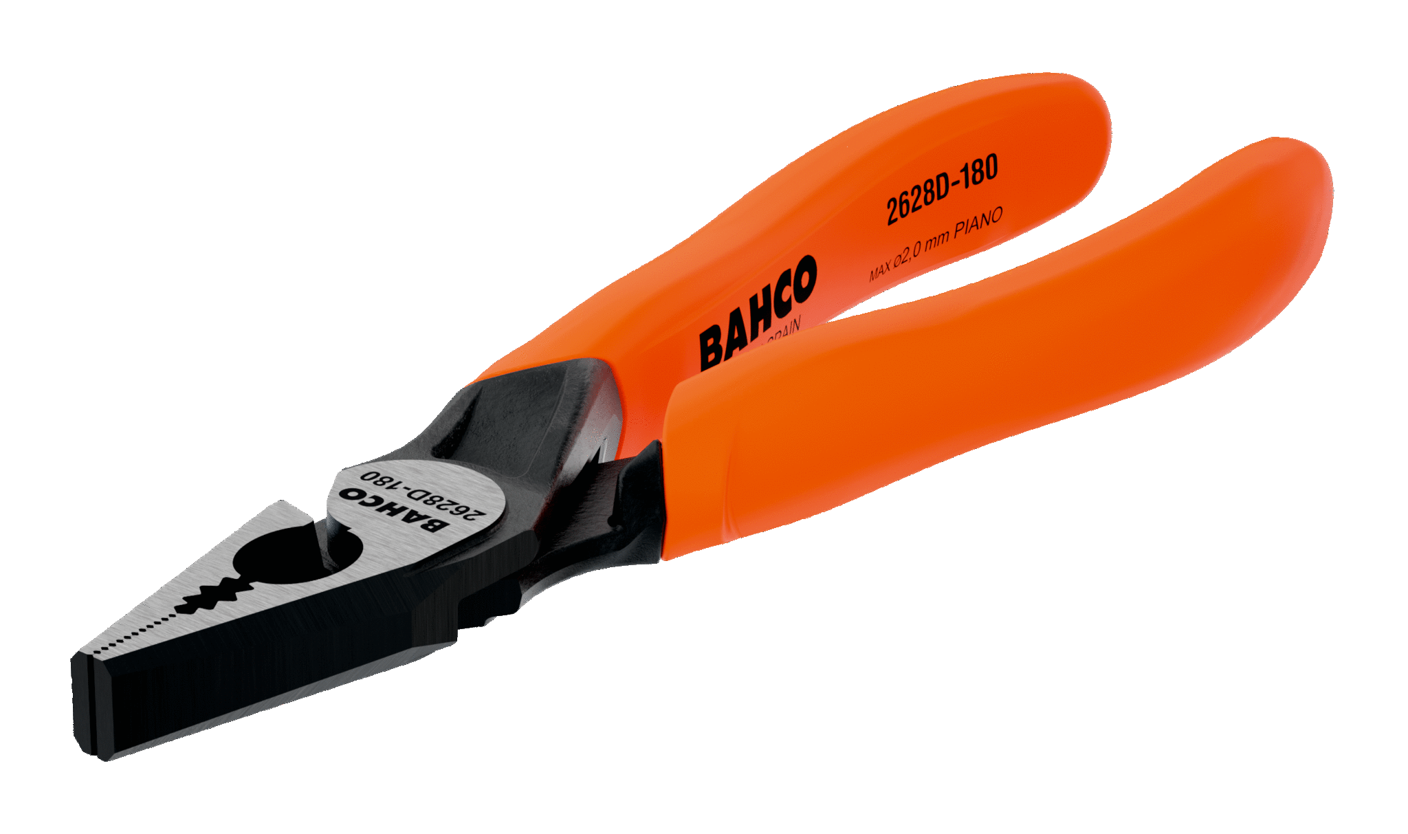 Универсальные плоскогубцы с рукоятками из ПВХ и фосфатным покрытием (180 mm) BAHCO 2628 D-180