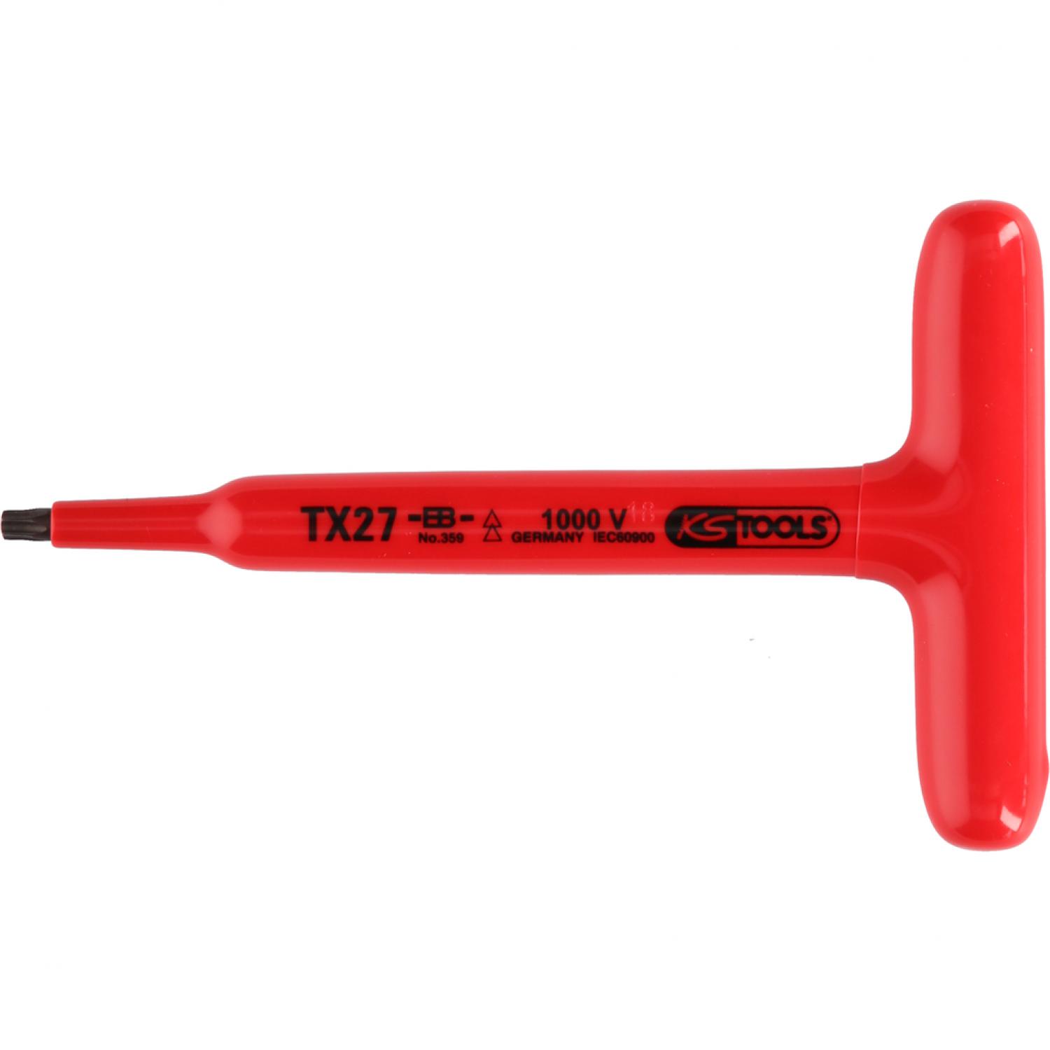 Т-образный штифтовой ключ изолированный для шлицев типа Torx, Т25, 160 мм