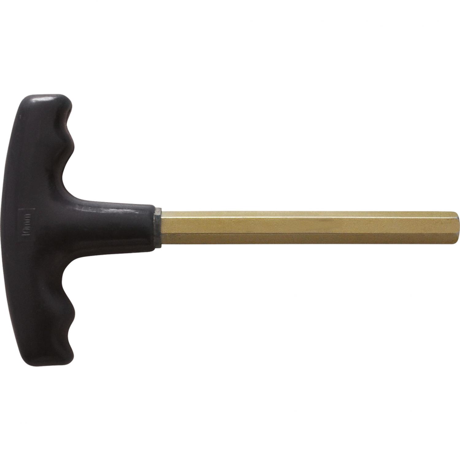 Угловой штифтовой ключ с внутренним шестигранником BRONZEplus, с Т-образной рукояткой, 10 мм