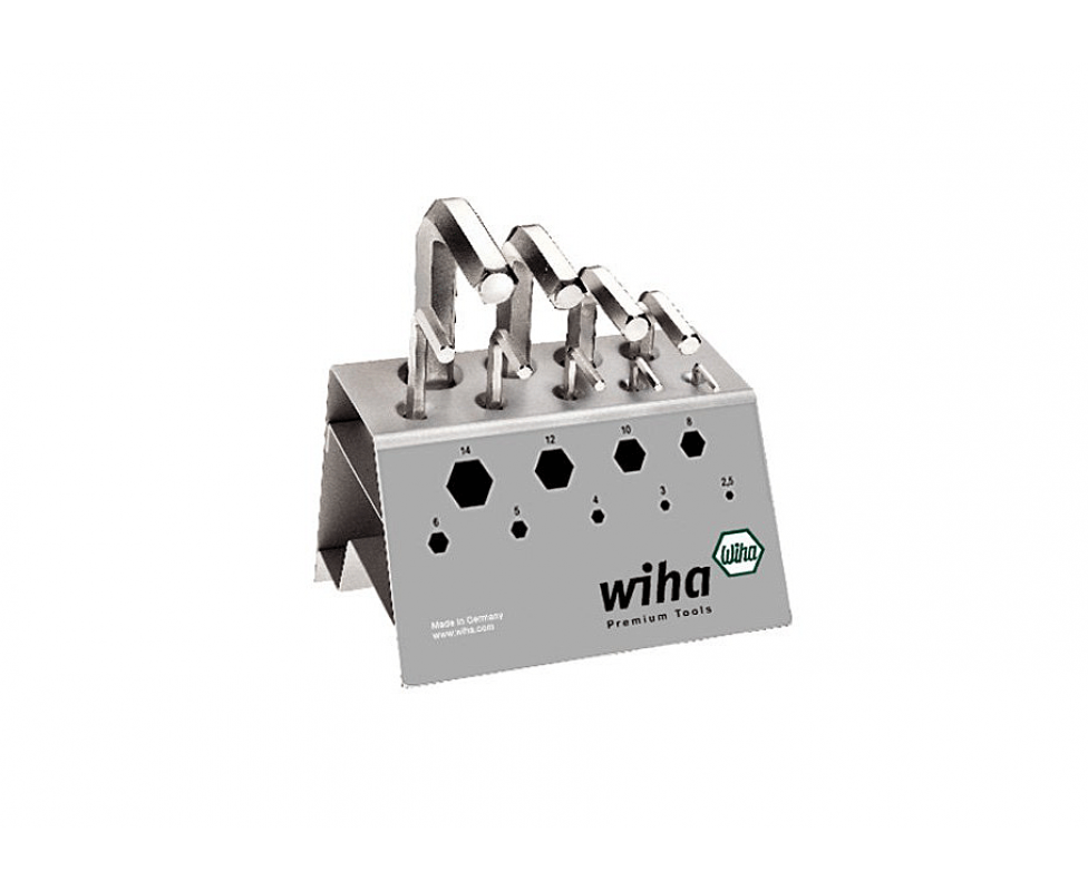 картинка Набор шестигранных штифтовых ключей HEX в подставке Wiha 351 VB 01182 9 предметов от магазина "Элит-инструмент"