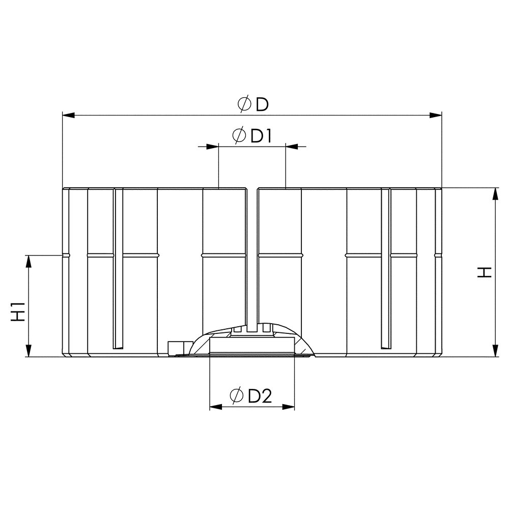 картинка Цанговая насадка для зажимного модуля KH20 и BH20, гидр. АМF 550286 от магазина "Элит-инструмент"