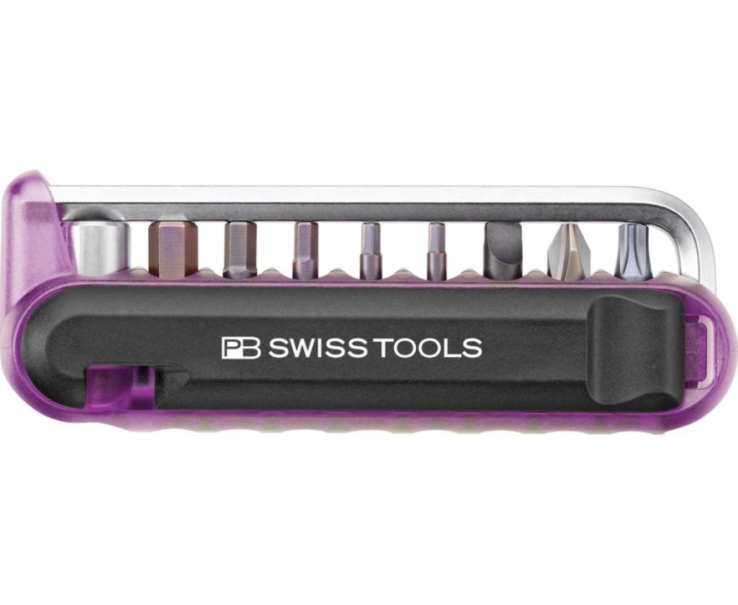 картинка Набор сменных бит SL PH TX HEX формы C6,3 PB Swiss Tools PB 470.Purple 10 шт. 0.8 x 5.5 от магазина "Элит-инструмент"