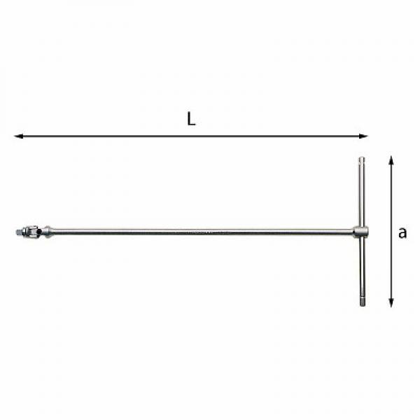 Ключ с Т-образной рукояткой и шарнирным квадратом привода 273 1/2 Q U02730203