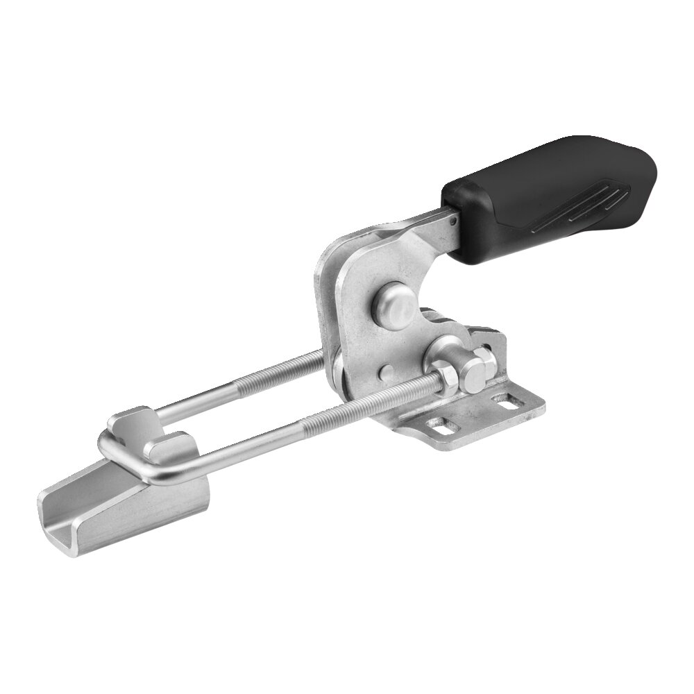 Горизонтальный шарнирный зажим типа крюка с черной ручкой и предохранительной защелкой АМF 558161