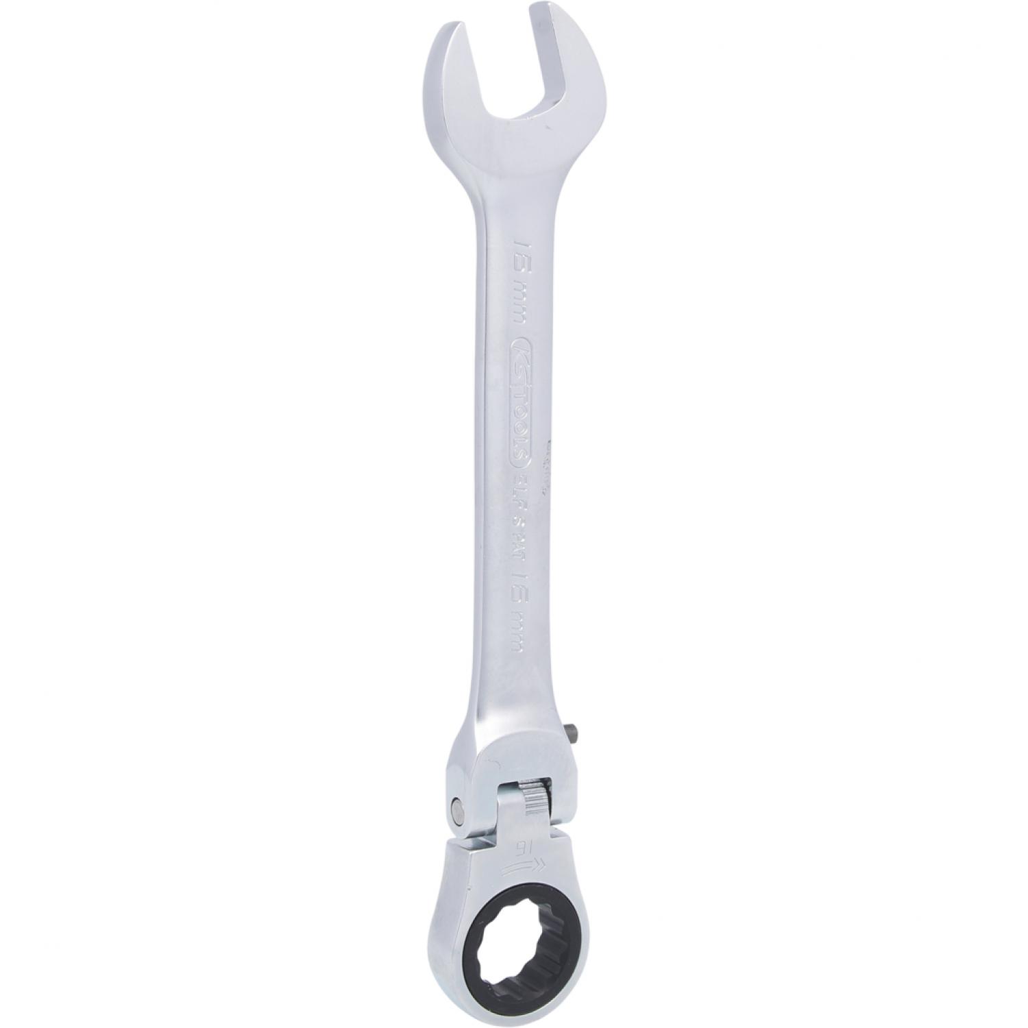 картинка Шарнирный комбинированный ключ с трещоткой GEARplus, регулируемый, 16 мм от магазина "Элит-инструмент"