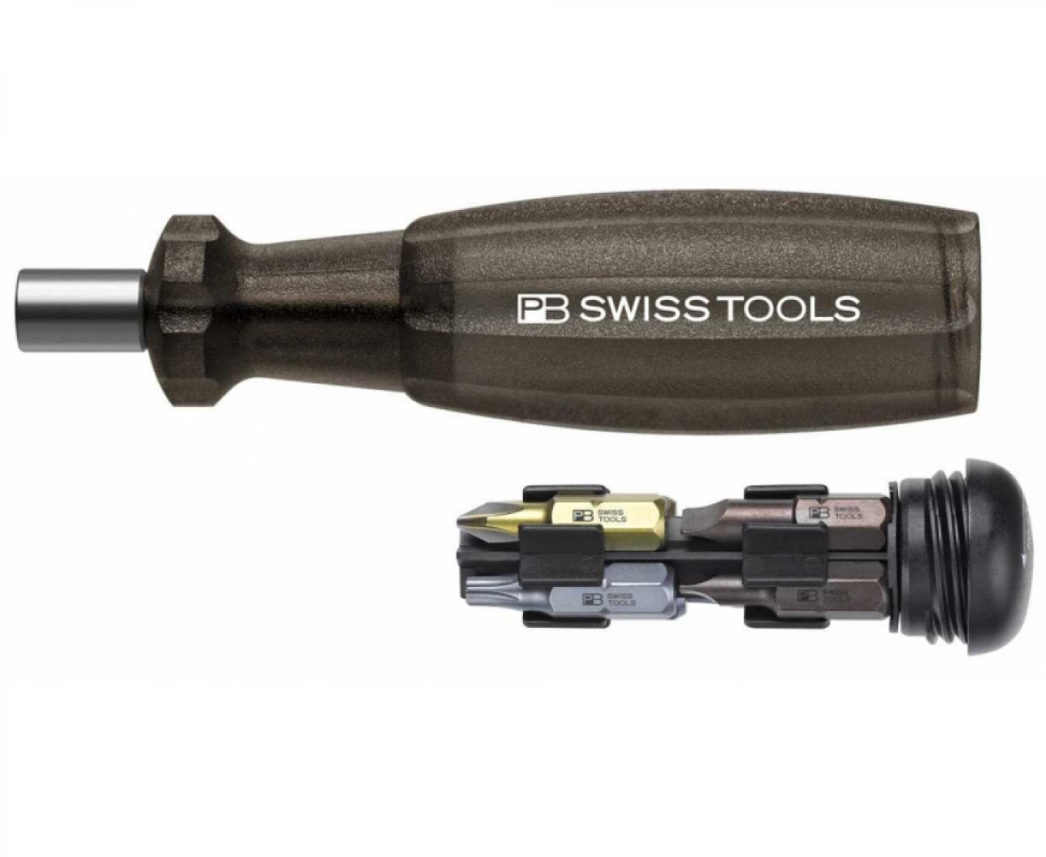 Универсальный магазинный держатель бит C6,3 1/4" Insider 1 SL PH TX Multicraft PB Swiss Tools PB 6460.Black