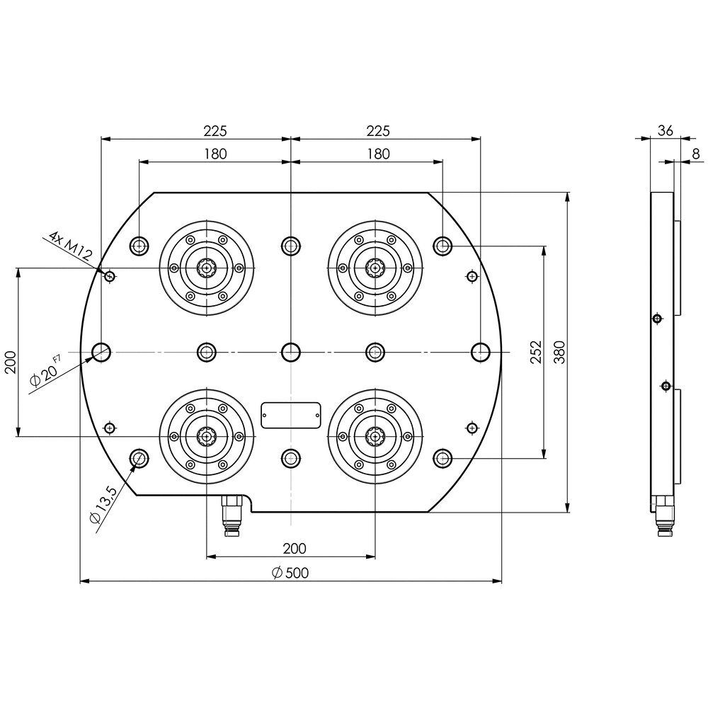 картинка 4-точечная зажимная станция АМF 427492 от магазина "Элит-инструмент"