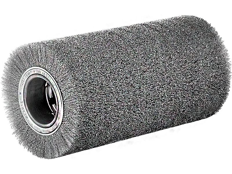 Валиковая щетка для удаления заусенцев, нержавеющая проволока диаметр 300 мм длина 50 мм ворс 0,35 мм LESSMANN 388.470.30