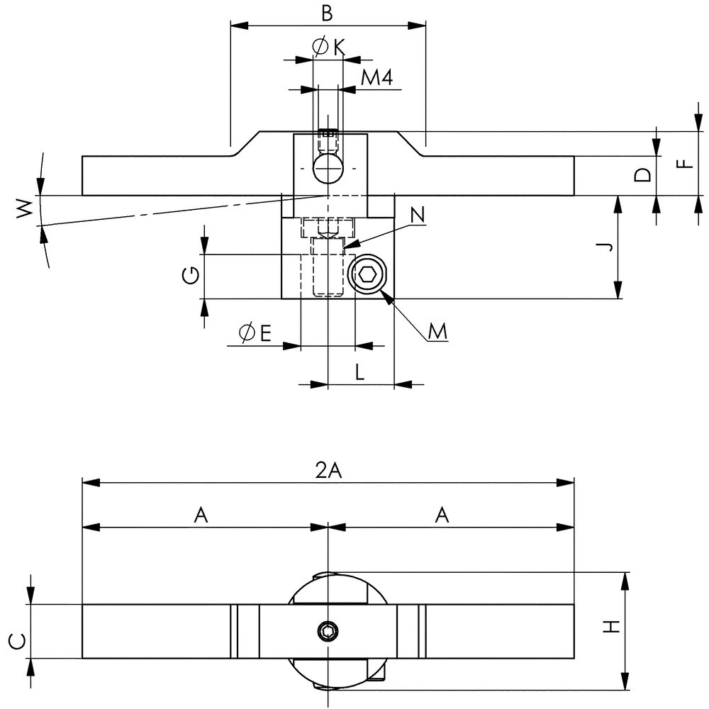 картинка Поворотный зажимной рычаг с двусторонним поворотом АМF 320457 от магазина "Элит-инструмент"