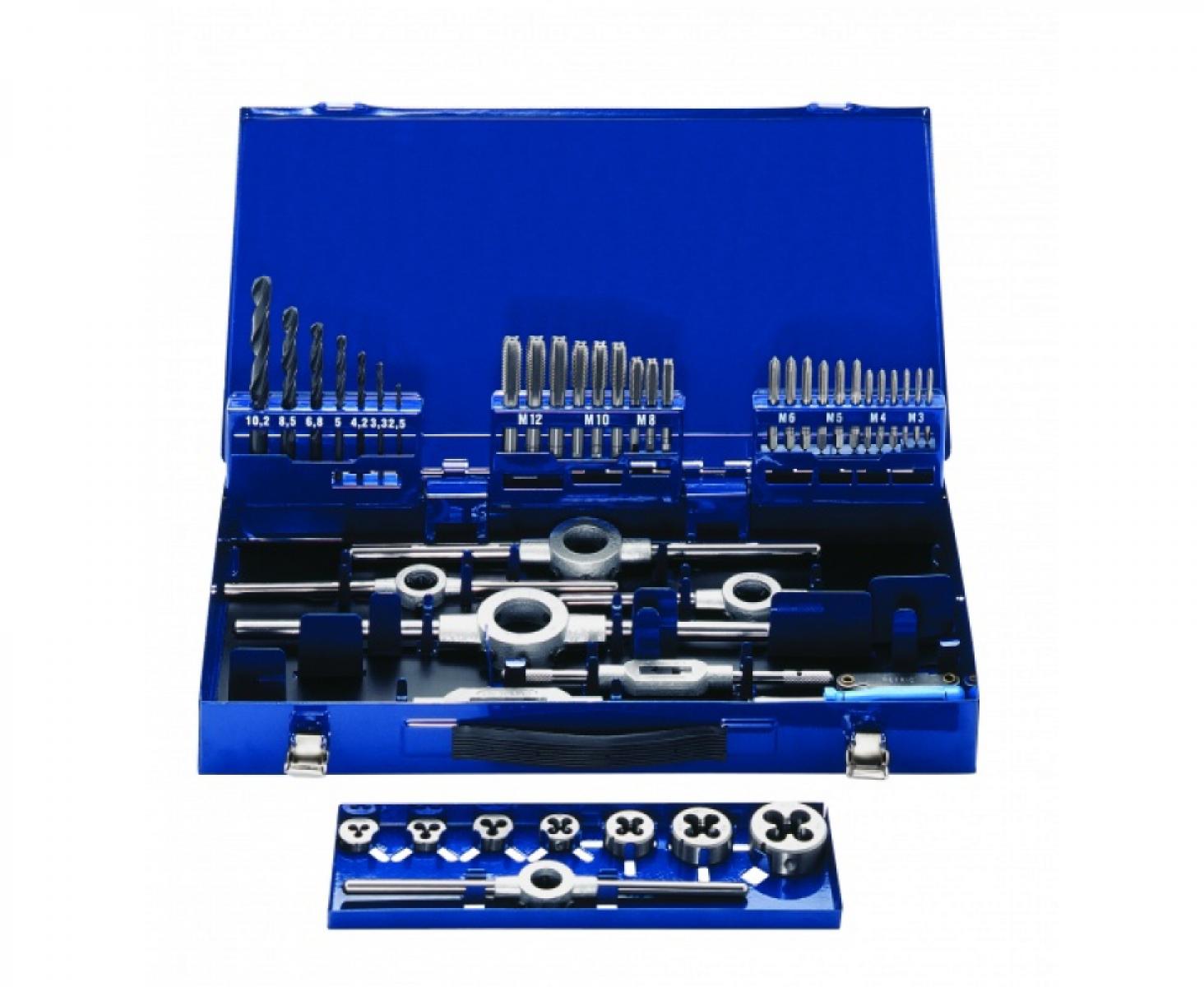 картинка Набор STM 15S для нарезания метрической резьбы M3-M12 DIN 352 Exact GQ-10731 42 предмета от магазина "Элит-инструмент"
