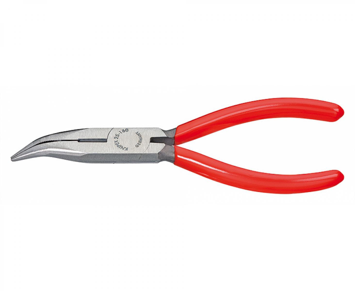 картинка Плоские круглогубцы с режущими кромками Knipex KN-2521160 от магазина "Элит-инструмент"