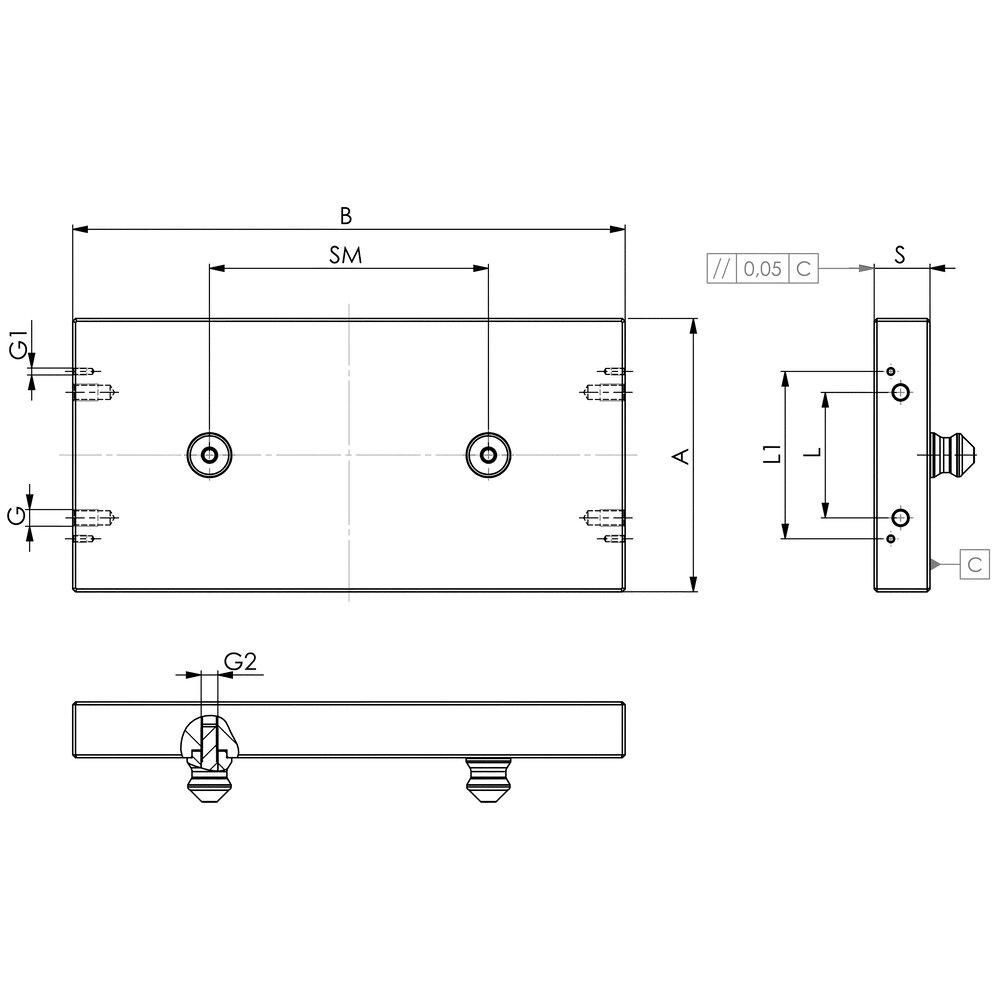 картинка Крепежная пластина АМF 425041 от магазина "Элит-инструмент"