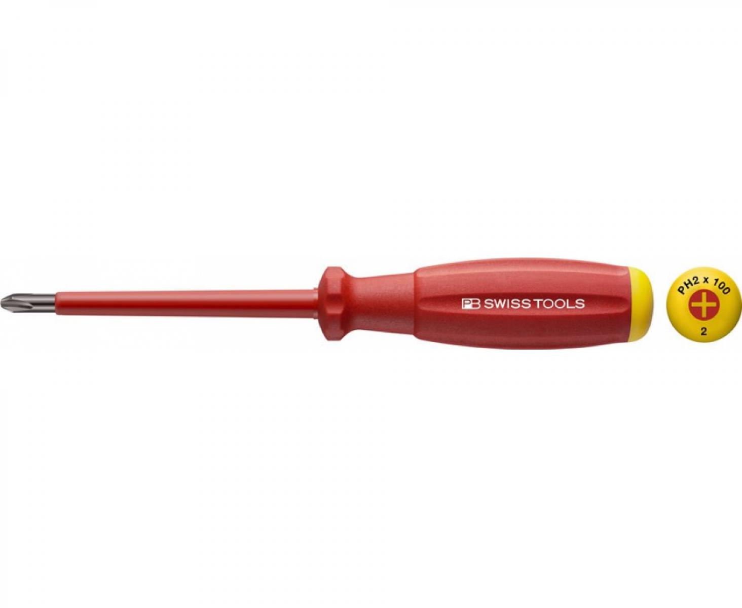 Отвертка SwissGrip крестовая диэлектрическая Phillips VDE PB Swiss Tools PB 58190.0-60 PH0