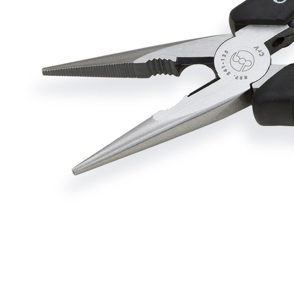 картинка Длинногубцы захватные для электроники с режущей кромкой, антистатические ESD Dogher 241-125 от магазина "Элит-инструмент"