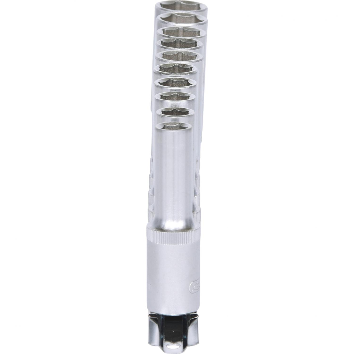 картинка Комплект шестигранных торцовых головок 1/2“, длинных, 10 шт, 10-19 мм от магазина "Элит-инструмент"