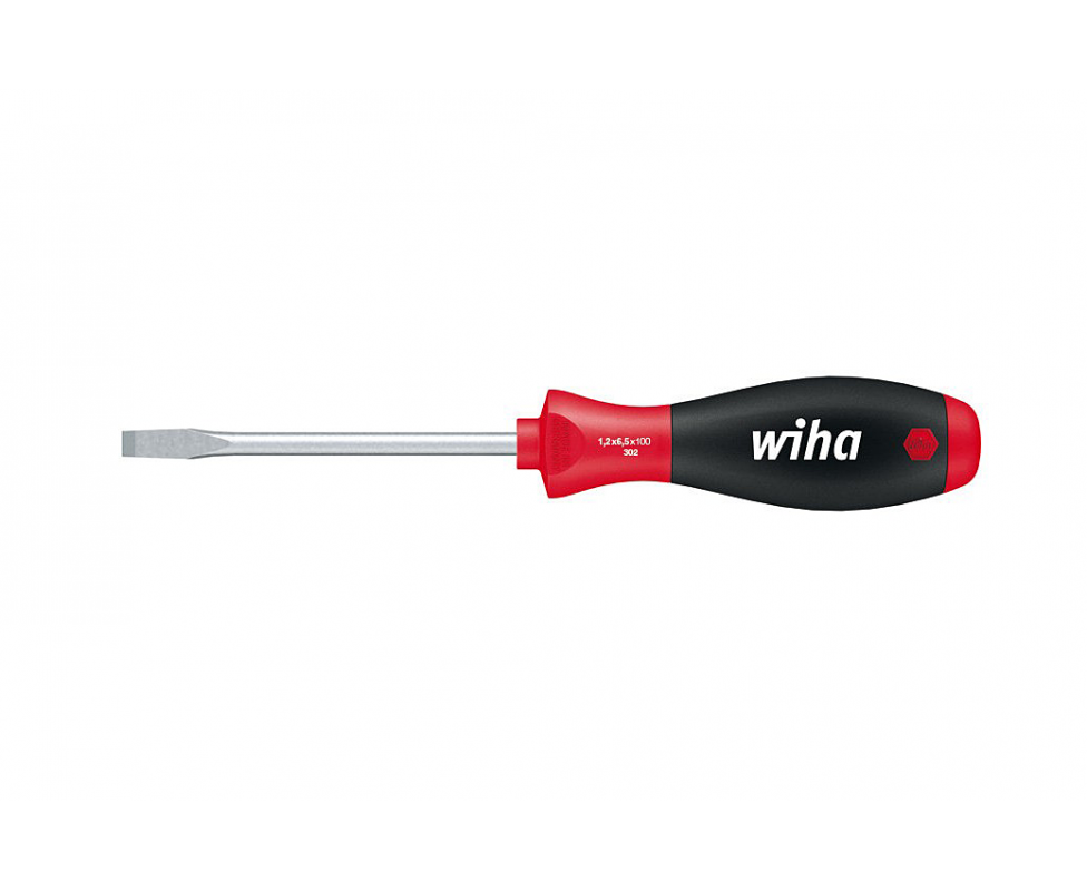 картинка Отвертка Wiha SoftFinish Slotted 302 27755 6 x 150 шлицевая от магазина "Элит-инструмент"