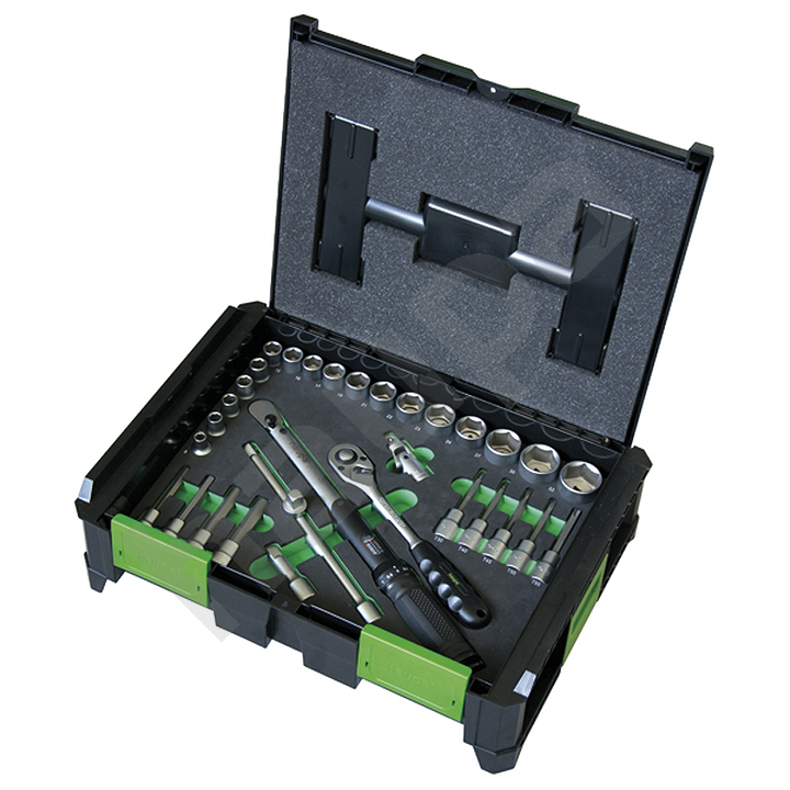 картинка Набор инструментов SysCon Socke Set Torque 1/2 торцовый ключ ½" с сменными насадками HAUPA 220642 от магазина "Элит-инструмент"