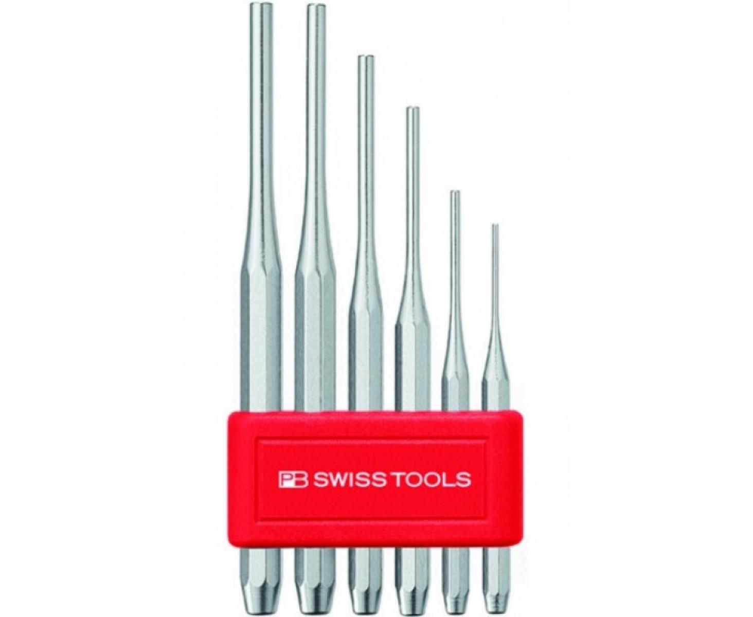 Набор восьмигранных цилиндрических шлифованных пробойников PB Swiss Tools PB 750.BL