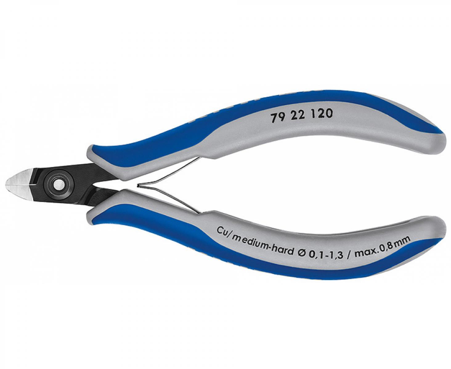 картинка Прецизионные кусачки боковые для электроники Knipex KN-7922120 от магазина "Элит-инструмент"
