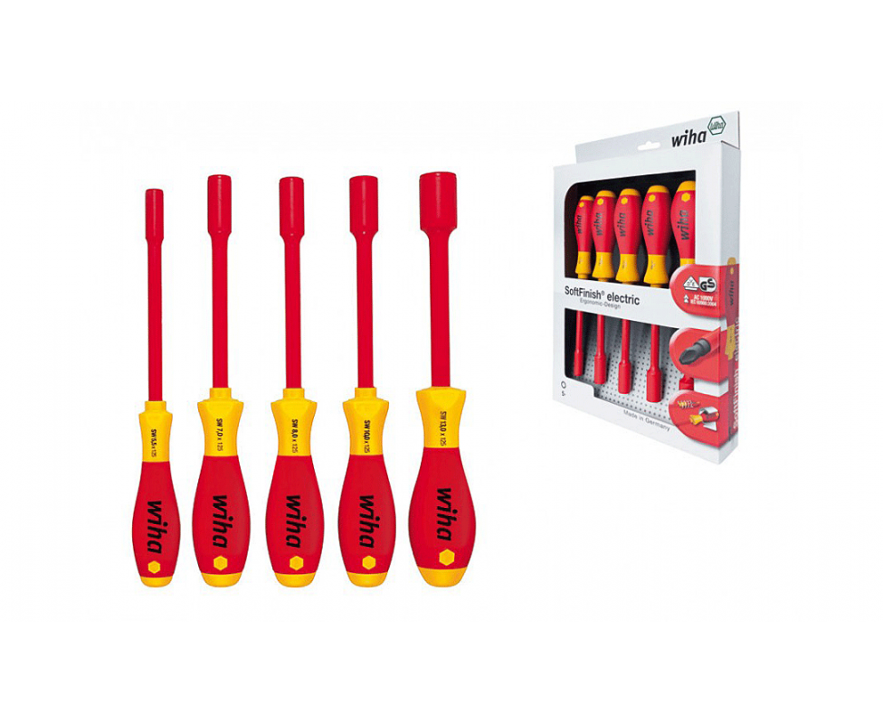 Набор отверток Wiha SoftFinish electric HEX внешний шестигранник 322 K5 29466 5 шт.