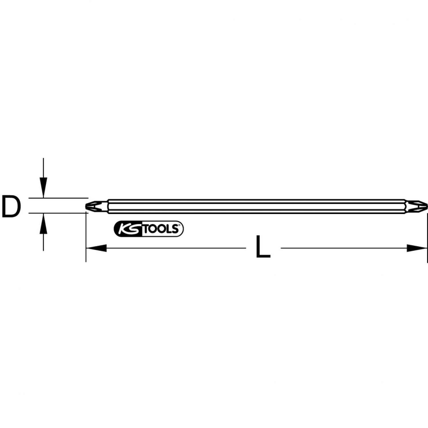 картинка Двухсторонний съемный рабочий конец для отвертки с внутренним шестигранником, 3 х 4 мм от магазина "Элит-инструмент"