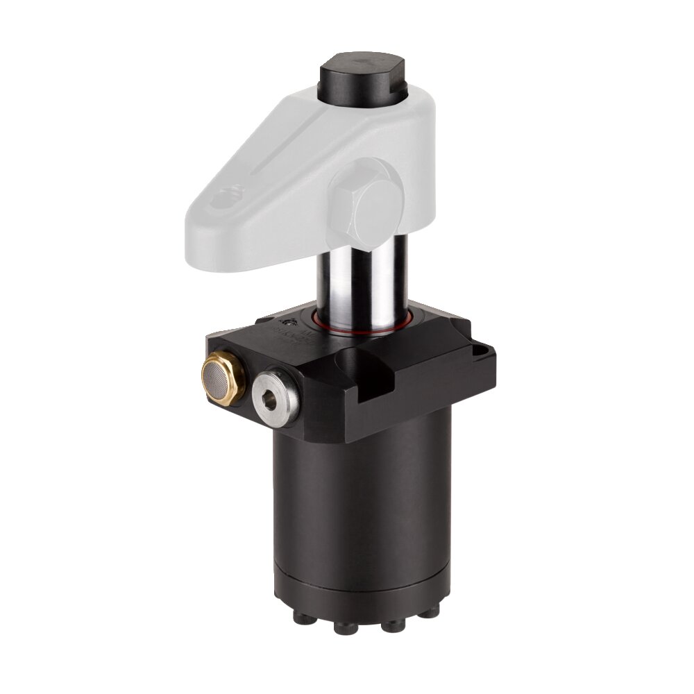 Поворотный зажим, крепление на верхнем фланце, прецизионная конструкция АМF 327155