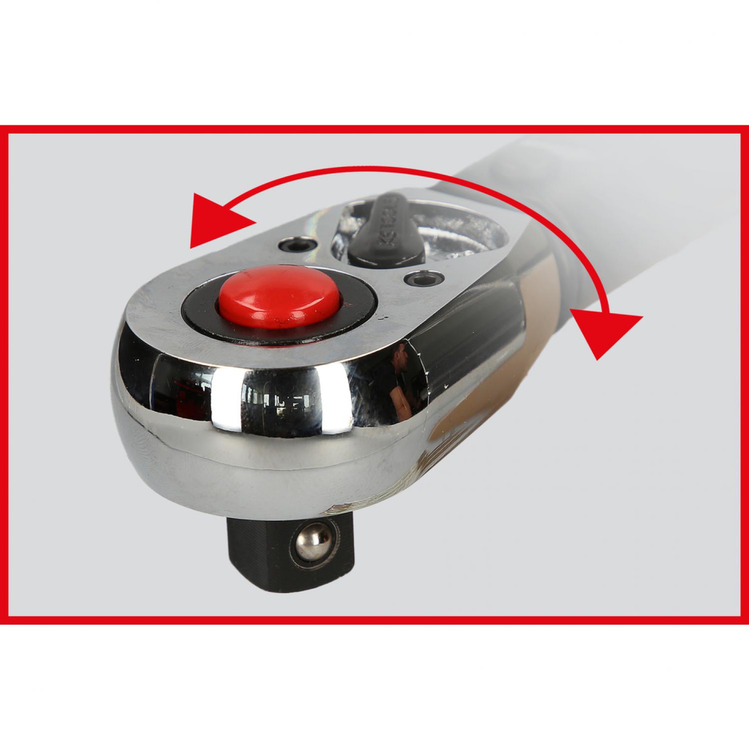 картинка Динамометрический ключ ERGOTORQUE®precision 1/4'' с трещоткой, 5-25 Нм от магазина "Элит-инструмент"