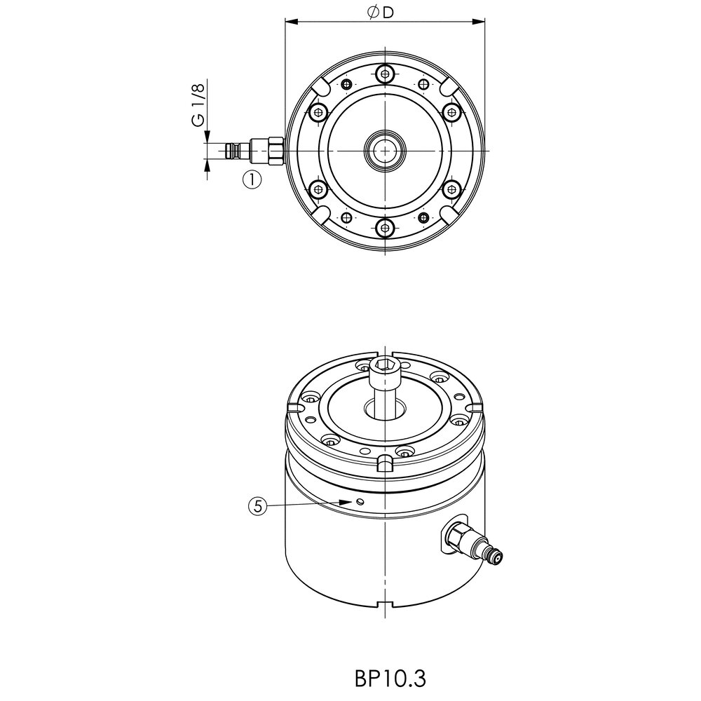 картинка Монтажный элемент BP10.3 и BP20, пневматический, с индексацией АМF 534495 от магазина "Элит-инструмент"