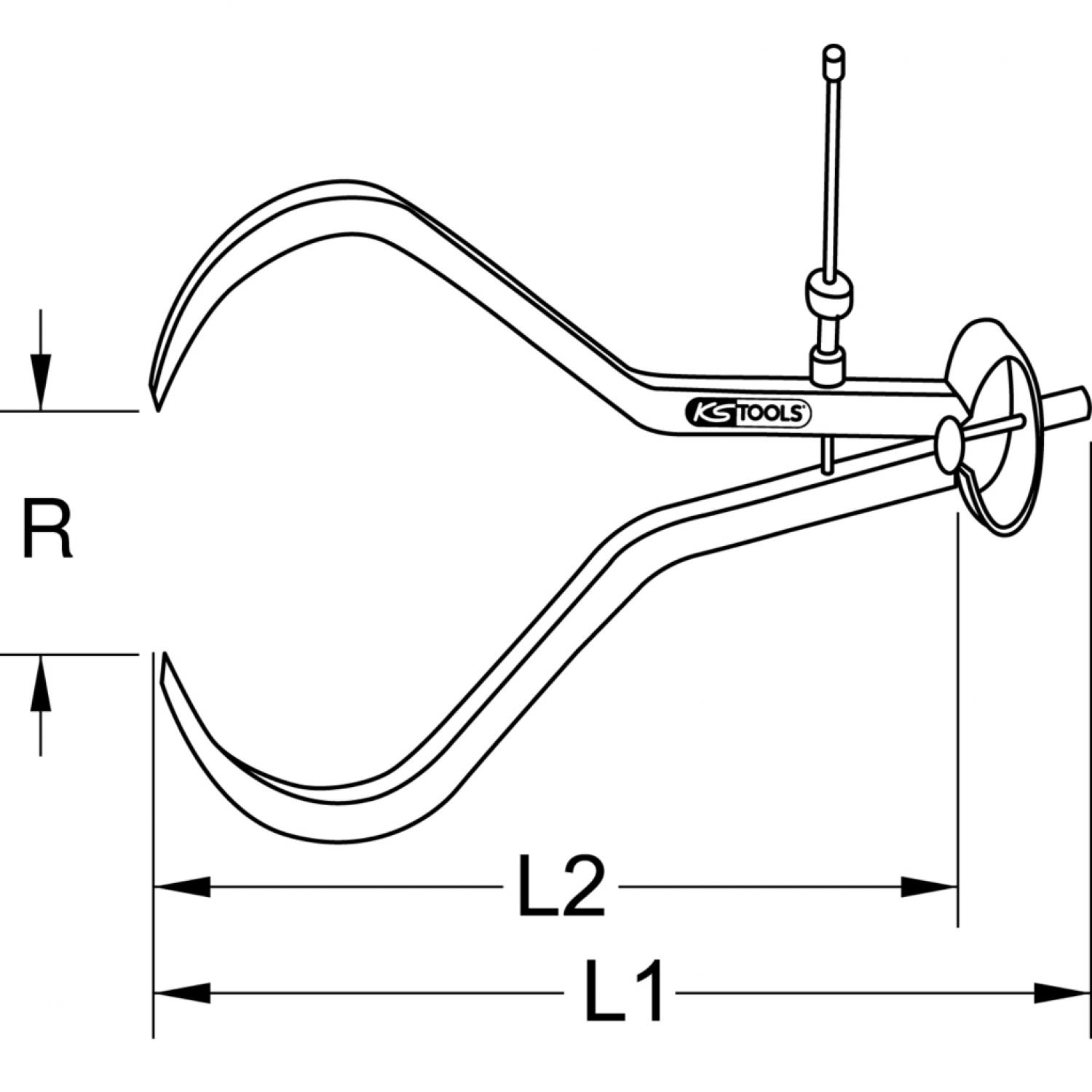 картинка Прецизионный пружинный кронциркуль для внешних измерений, 180 мм от магазина "Элит-инструмент"