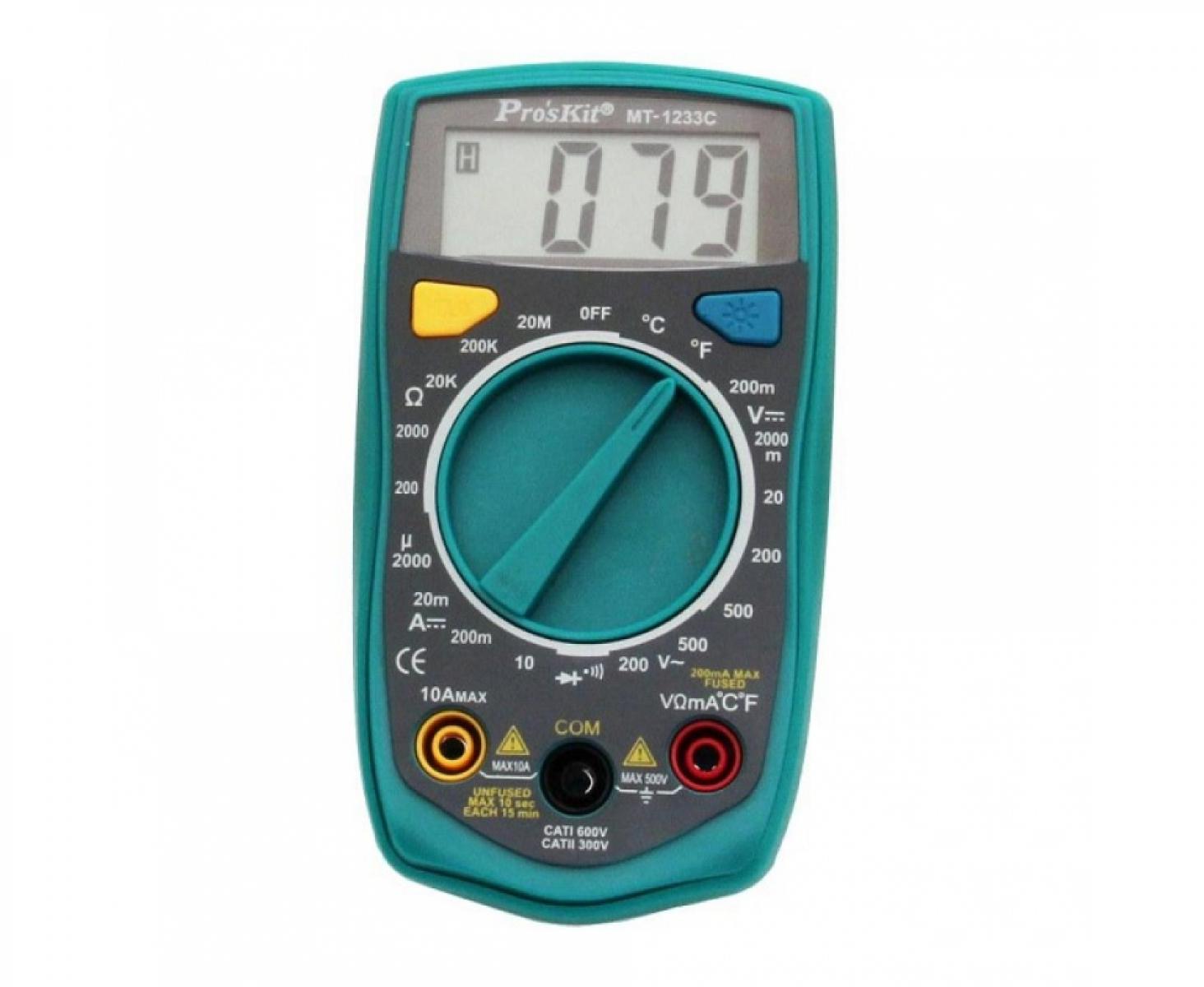 картинка Мультиметр цифровой ProsKit MT-1233C от магазина "Элит-инструмент"