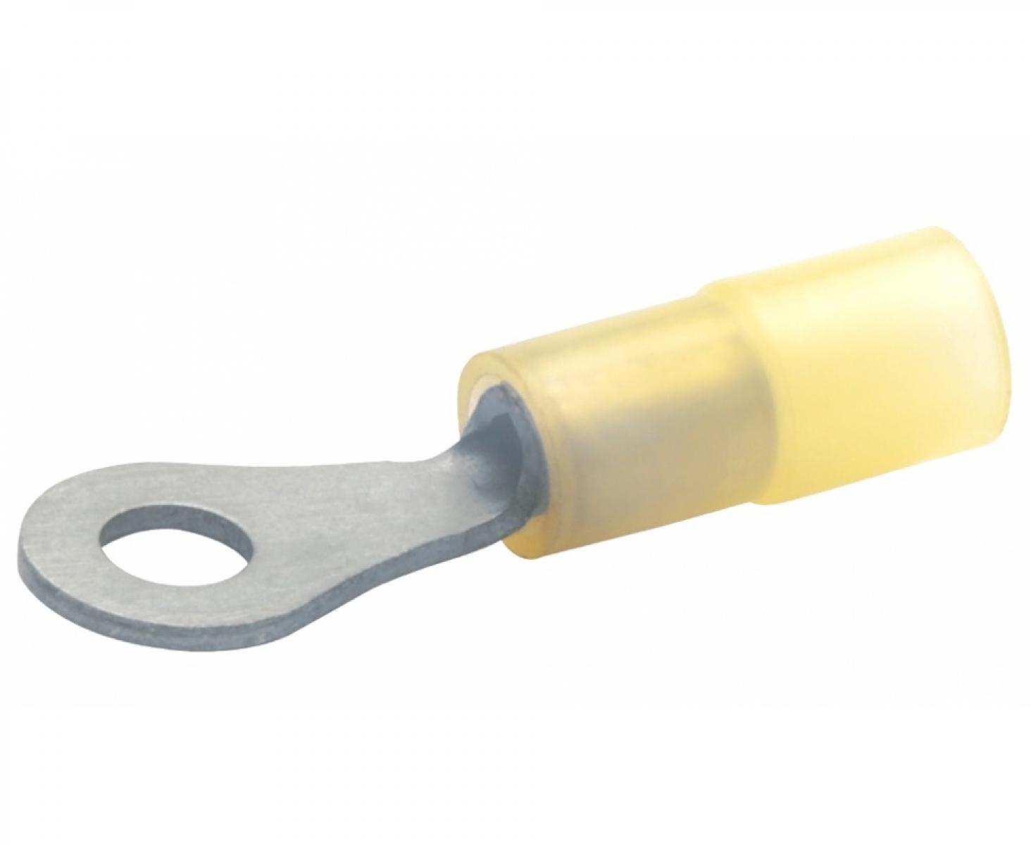 картинка Наконечник кольцевой медный изолированный DIN 46237 4,0-6,0 мм² под болт М4,0 Klauke KLK6504 100 шт. от магазина "Элит-инструмент"