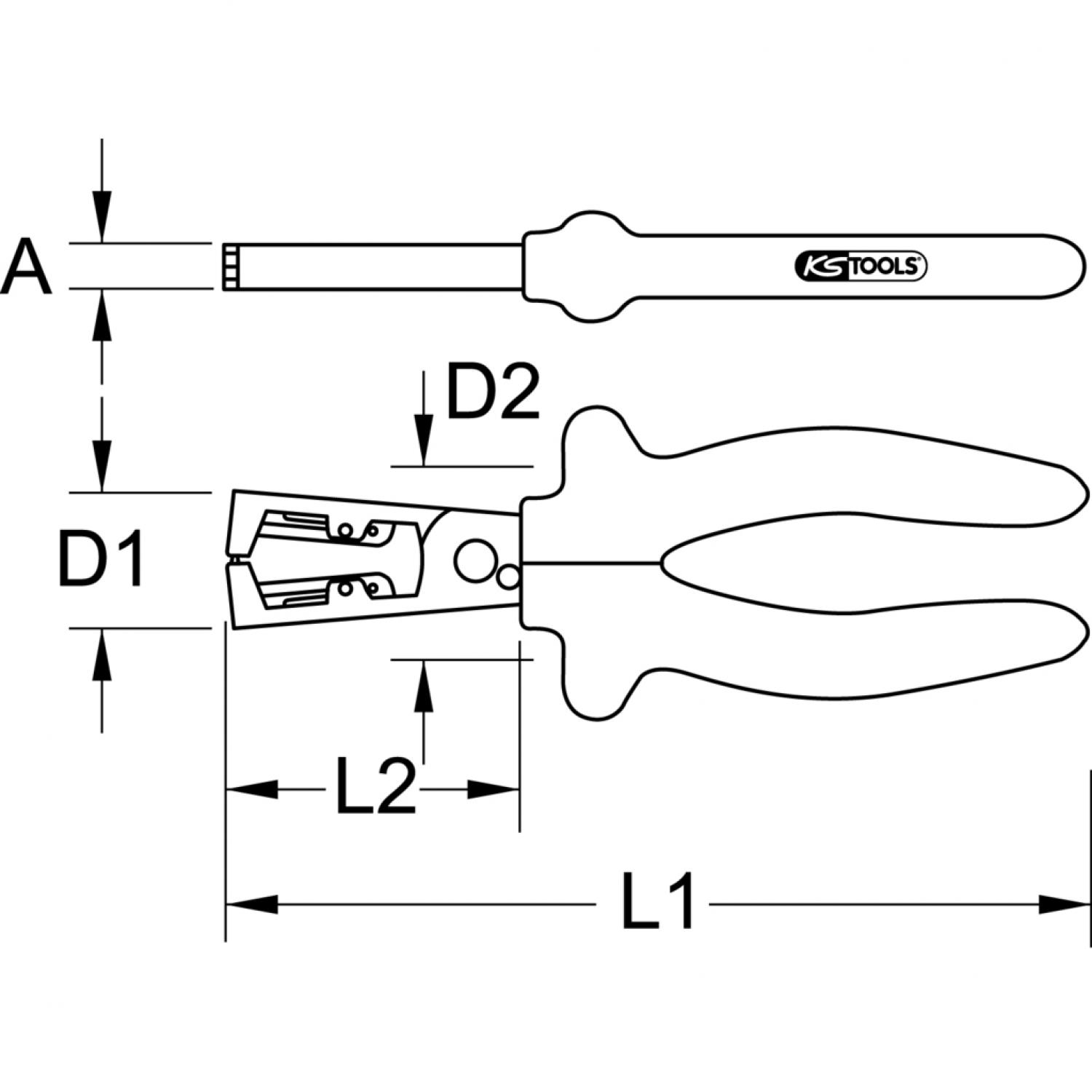 картинка Клещи для снятия изоляции с защитой от электростатических разрядов, 140 мм от магазина "Элит-инструмент"