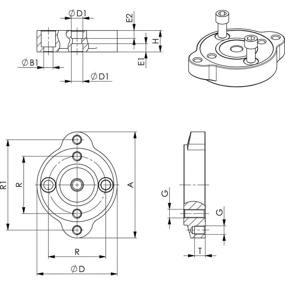 картинка Адаптер для компенсации высоты АМF 558053 от магазина "Элит-инструмент"