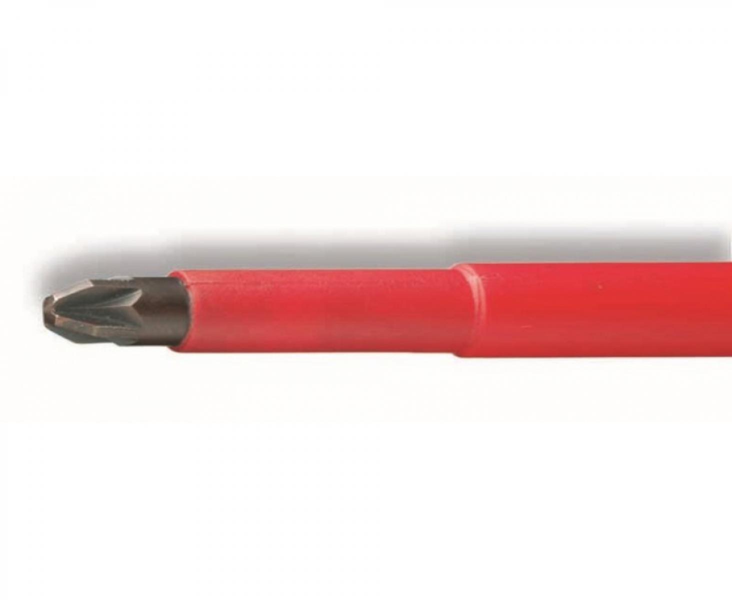 картинка Отвертка диэлектрическая VDE крестовая Pozidriv PZ0х145 Cimco 117740 от магазина "Элит-инструмент"