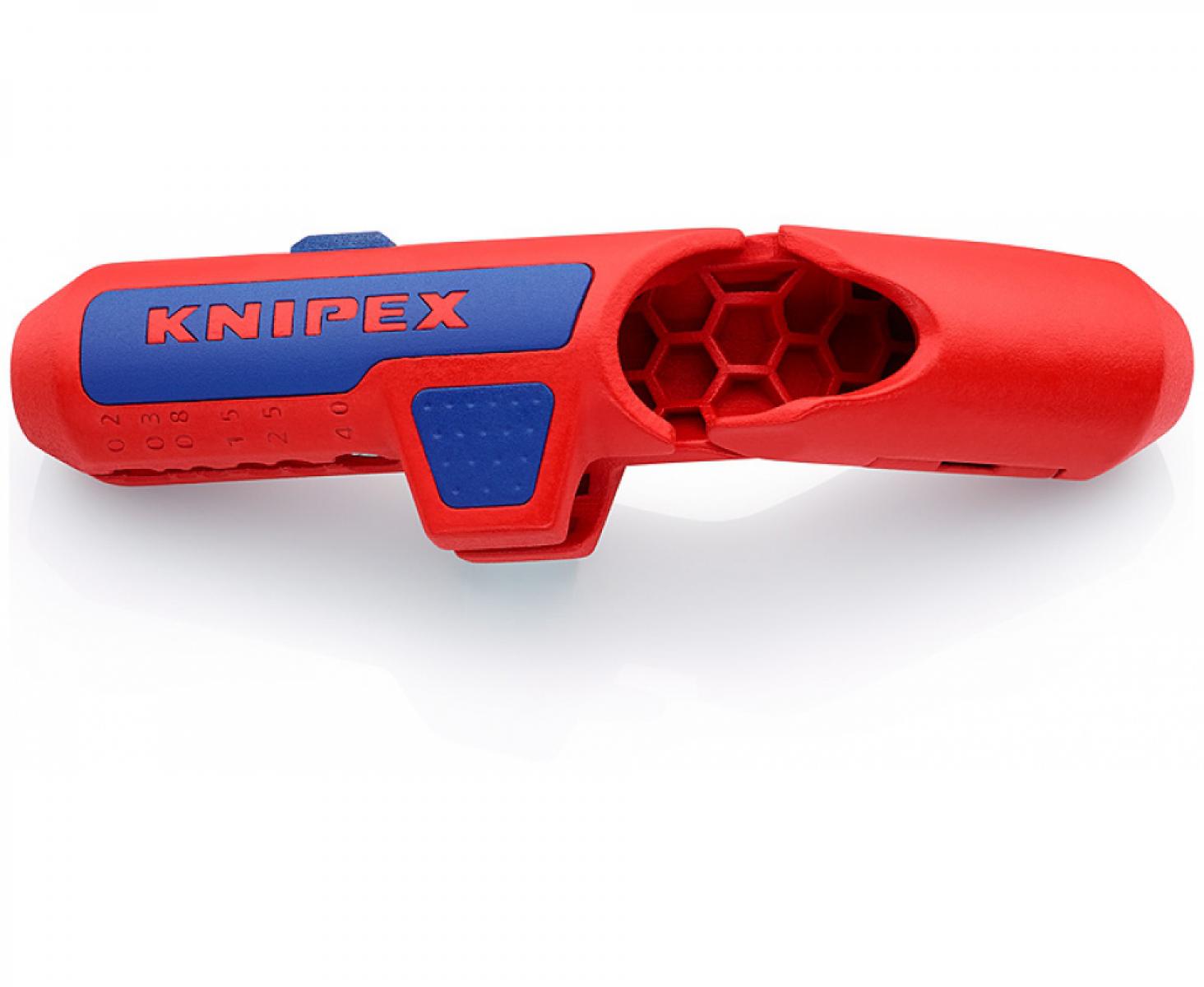 картинка Универсальный инструмент для удаления оболочки KNIPEX ErgoStrip KN-169501SB от магазина "Элит-инструмент"