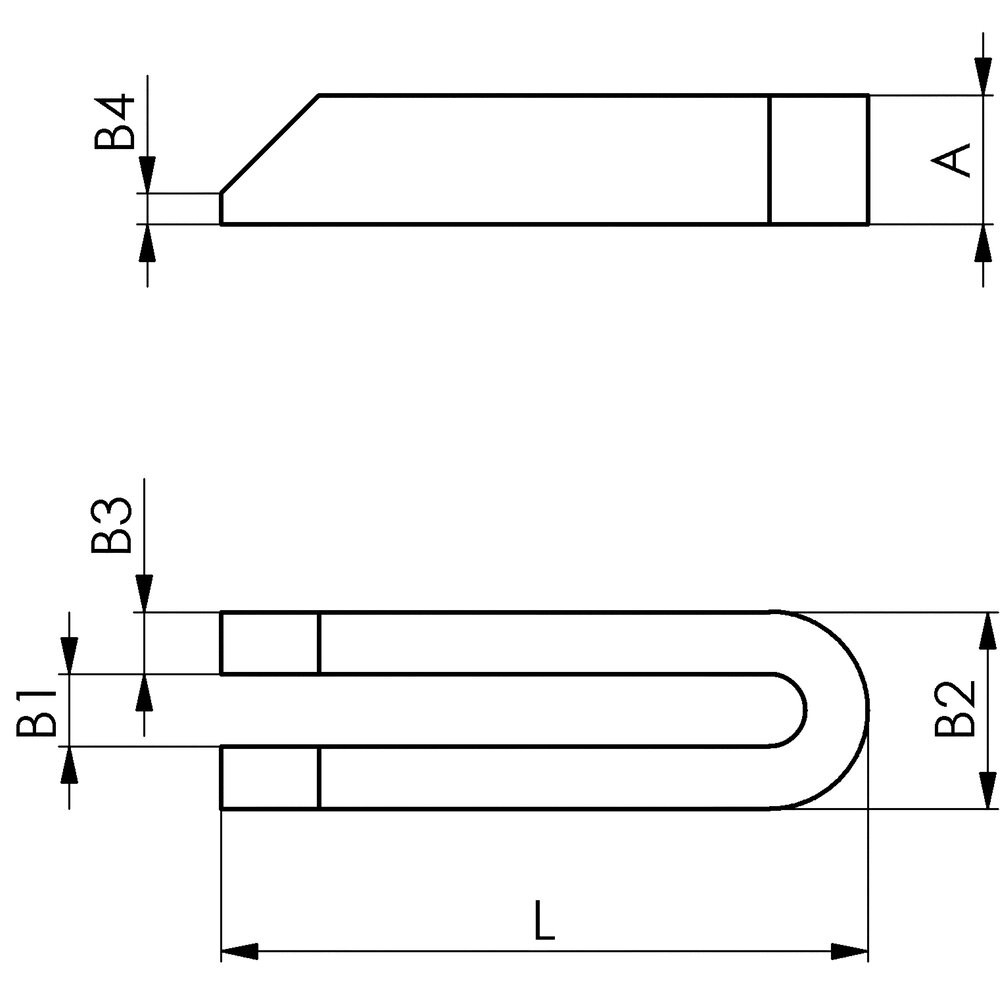 картинка Раздвоенный зажим конической формы АМF 70607 от магазина "Элит-инструмент"
