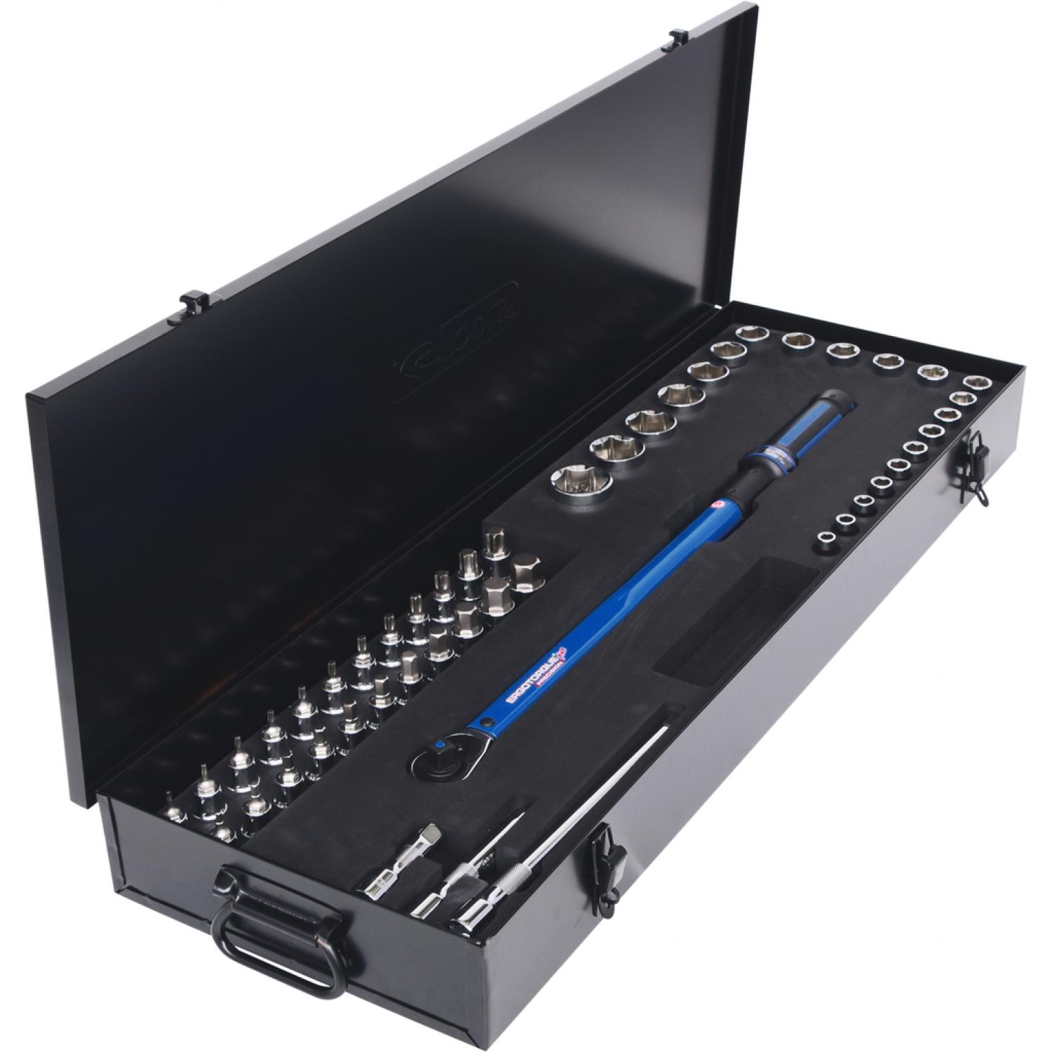 картинка Комплект динамометрических ключей ERGOTORQUE®precision 1/2'' с трещоткой, 60-320 Нм, 48 шт KSTools 516.1575 от магазина "Элит-инструмент"
