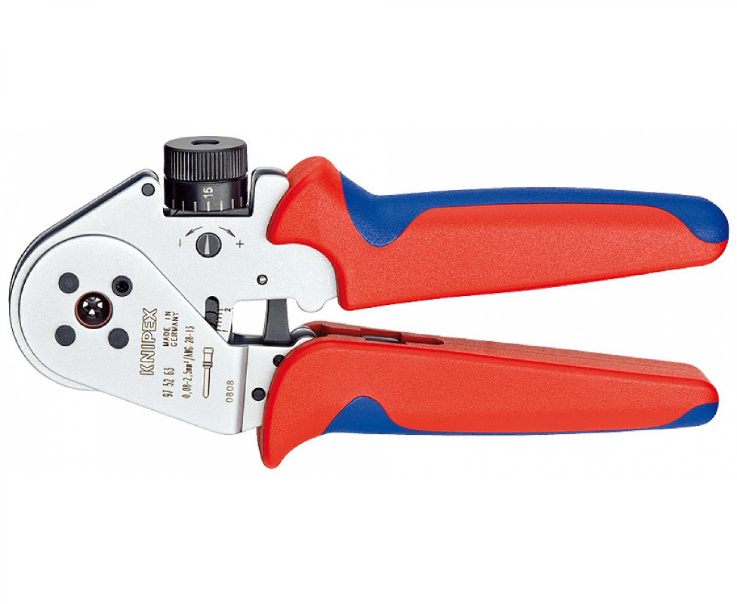 картинка Инструмент для тетрагональной опрессовки точеных контактов Knipex KN-975263 от магазина "Элит-инструмент"