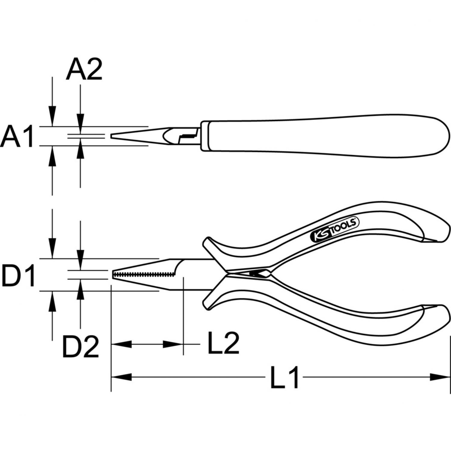 картинка Плоскогубцы для точной механики, 125 мм от магазина "Элит-инструмент"