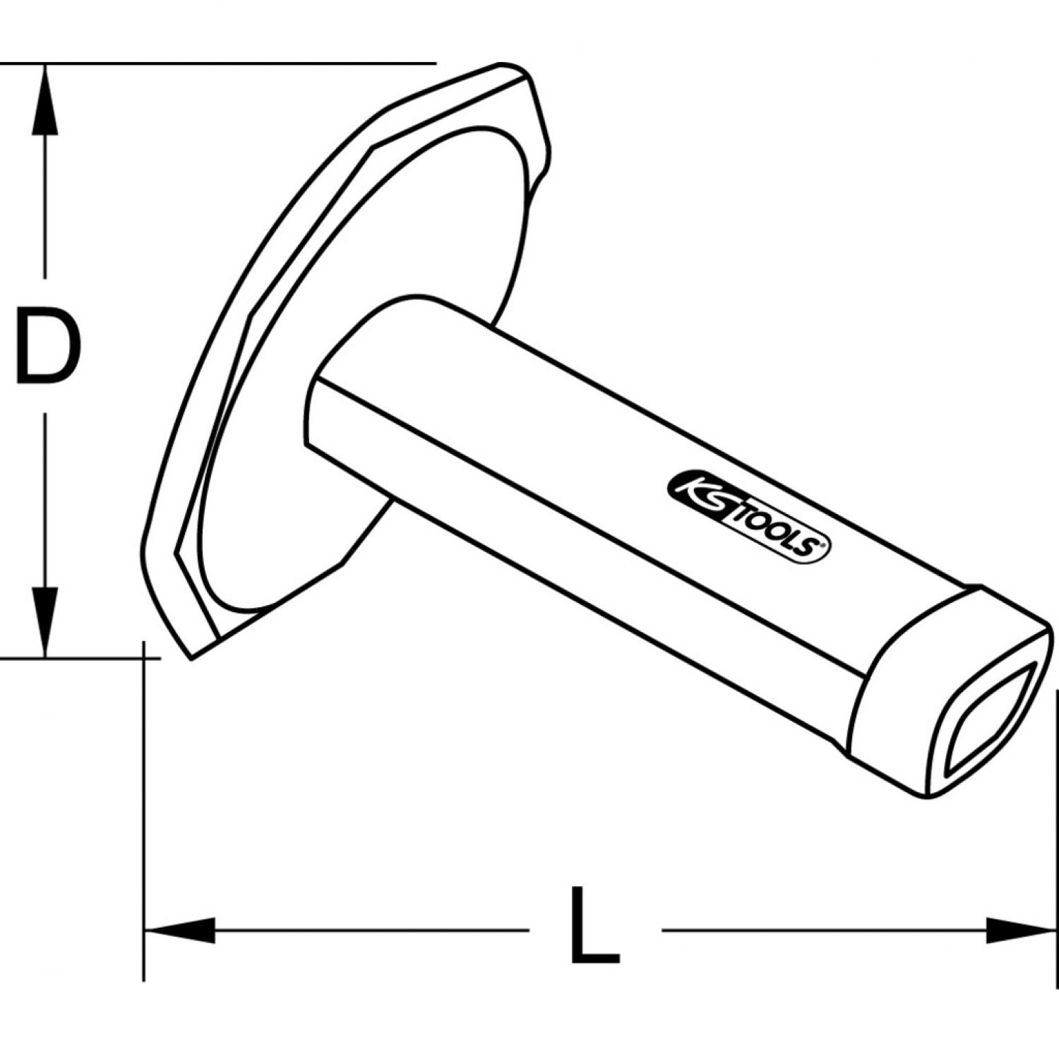 картинка Защитная рукоятка для зубила, зубило 23x13 мм от магазина "Элит-инструмент"
