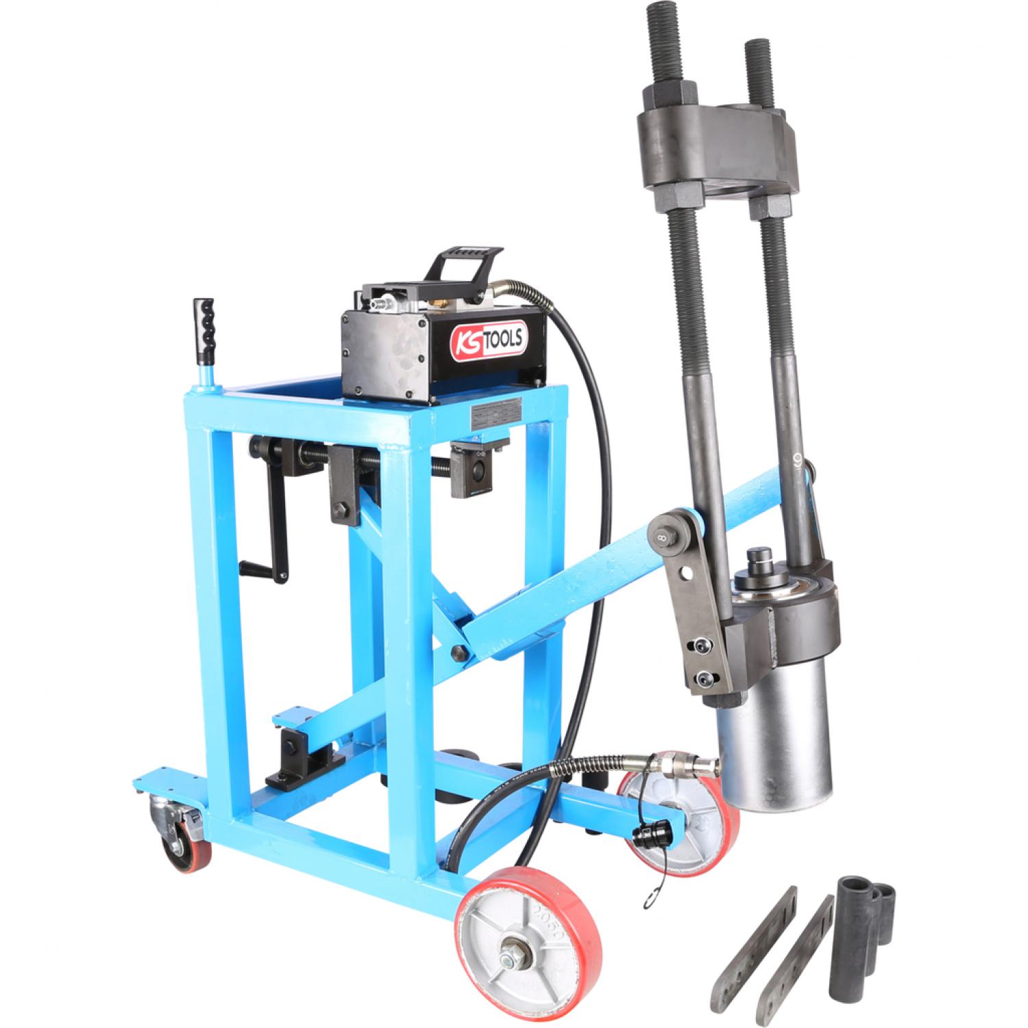 картинка Пресс для шкворня поворотного кулака, 75 т, с комплектом гильз, 29 шт от магазина "Элит-инструмент"