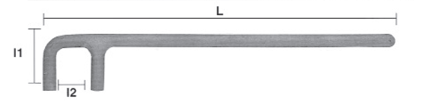 картинка Ключ вентильный искробезопасный 16 мм, серия 069 MetalMinotti 069-0400 от магазина "Элит-инструмент"