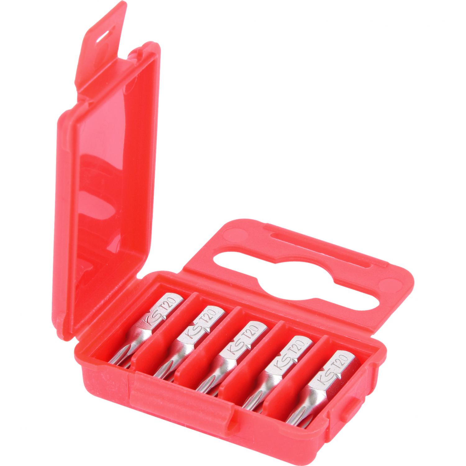 картинка Бит 1/4" с профилем Torx, 25 мм, Т20, 5 шт в упаковке от магазина "Элит-инструмент"