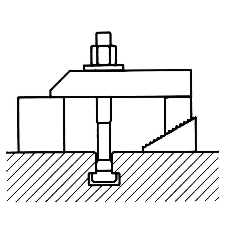 картинка Раздвоенный зажим конической формы АМF 70607 от магазина "Элит-инструмент"