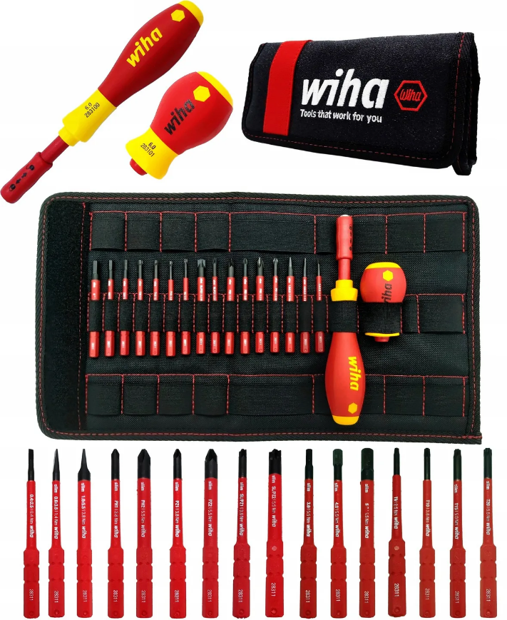 картинка Профессиональный набор инструментов для электриков Wiha 2831 T18 41231, 18 предметов от магазина "Элит-инструмент"